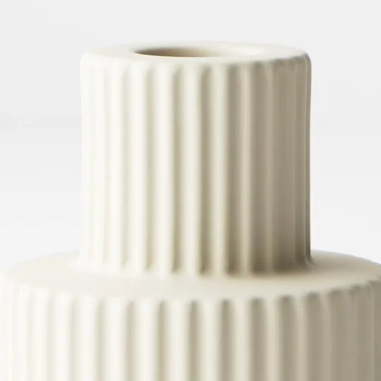 Floral Interiors | palina candle holder #1 | ivory - close