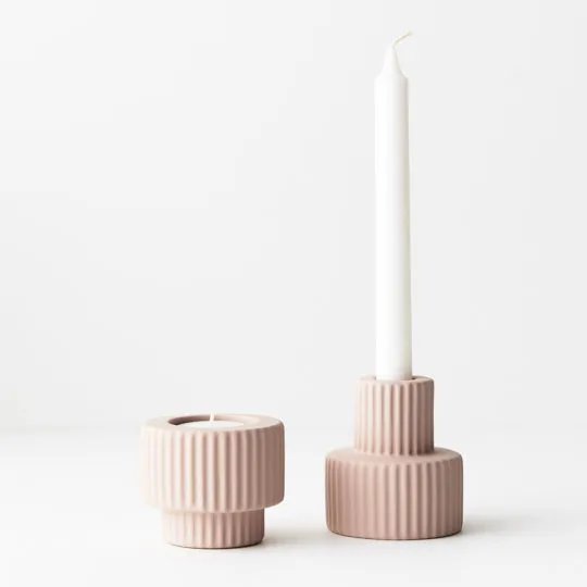 Floral Interiors | palina candle holder #2 | light pink - collection