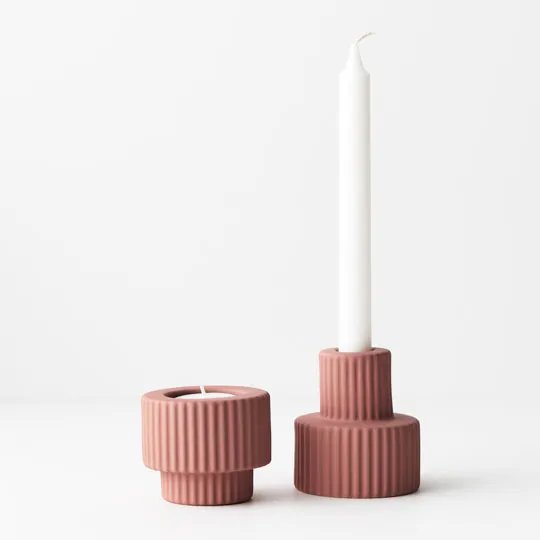 Floral Interiors | palina candle holder #2 | pink - collection
