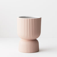 Floral Interiors | palina pedestal pot #1 | light pink
