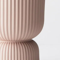 Floral Interiors | palina pedestal pot #2 | light pink - close