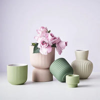 Floral Interiors | palina pedestal pot #2 | light pink - collection