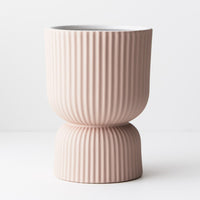 Floral Interiors | palina pedestal pot #2 | light pink