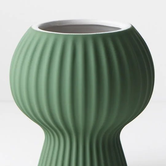 Floral Interiors | palina ceramic pot #3 | mint green - close