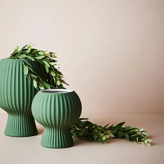 Floral Interiors | palina ceramic pot #3 | mint green - styled