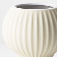 Floral Interiors | palina ceramic pot #3 | ivory - close