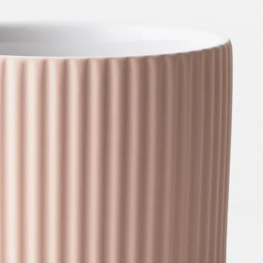 Floral Interiors | palina ceramic pot #2 | light pink - close