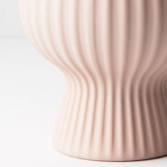 Floral Interiors | palina ceramic pot #3 | light pink - close