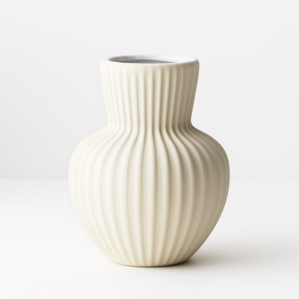 mondocherry - Floral Interiors | palina ceramic vase #1 | ivory