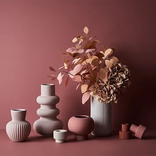 Floral Interiors | palina ceramic vase #1 | light pink - collection
