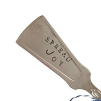 mondocherry - antique silverware butter knife | "spread joy" - close