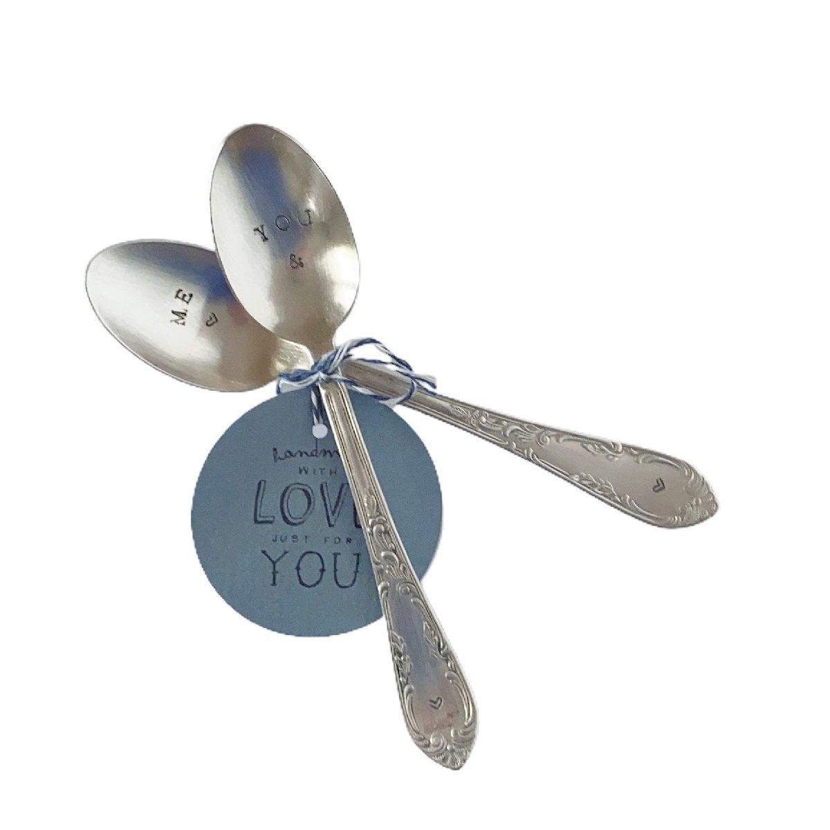 antique silverware teaspoons | "you and me"