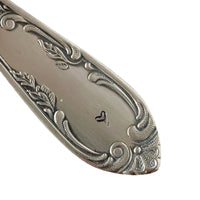mondocherry - antique silverware serving spoon | "serve love" - handle