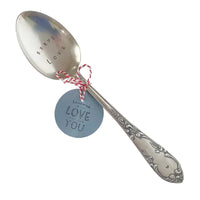 mondocherry - antique silverware serving spoon | "serve love"