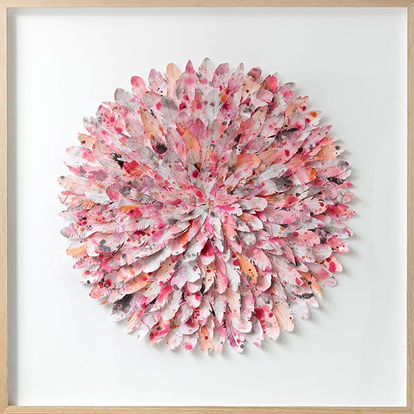 mondocherry - juju hat paper feather artwork - "galah"