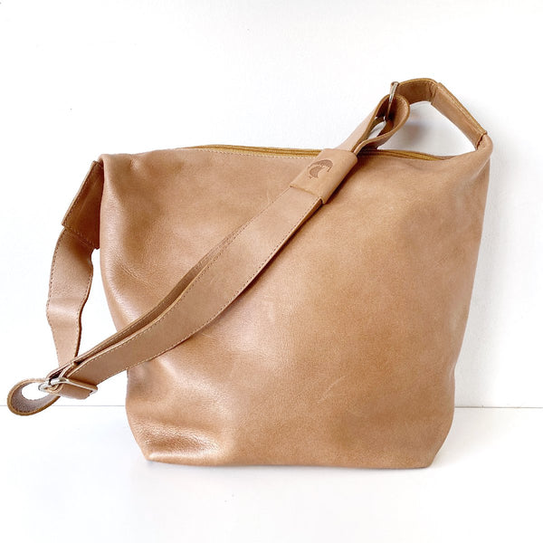 Henk Berg | ella leather bag | small | natural