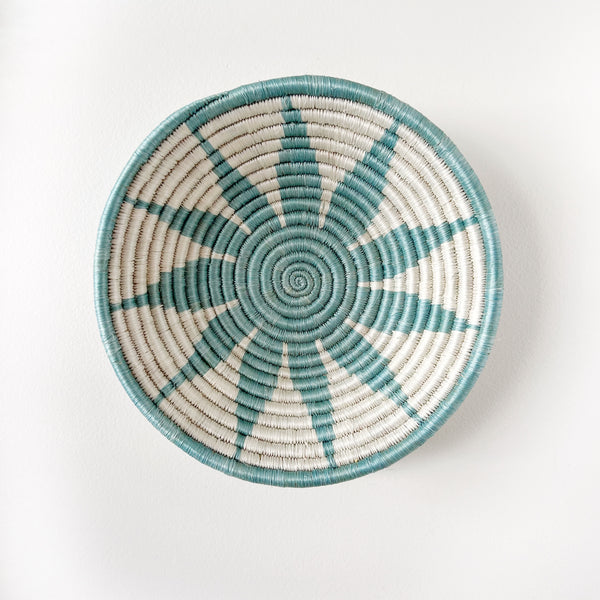 mondocherry - "Izuba" woven bowl | medium | silver blue #2