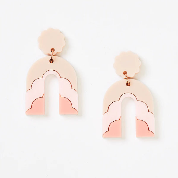 mondocherry - Martha Jean | cloud earrings | pink