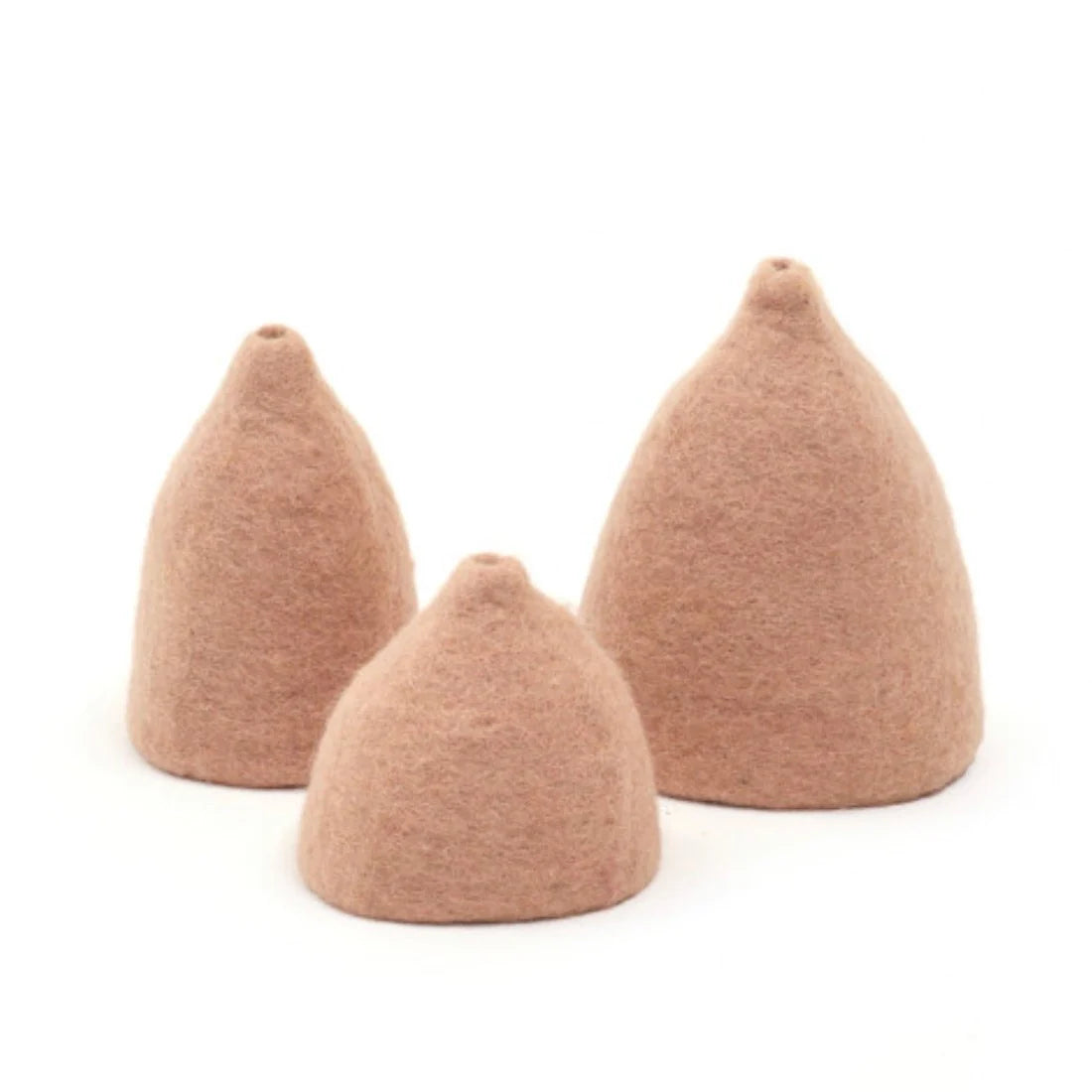 Muskhane | felt tinkerbell vase set | nude