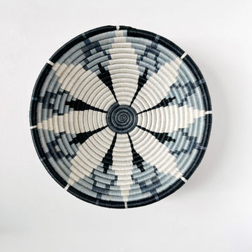 mondocherry - African woven bowl "Hope" | large | slate #2