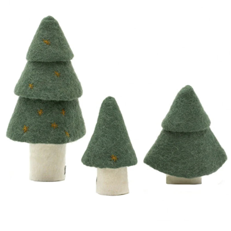 Muskhane | felt Christmas tree decoration | olive