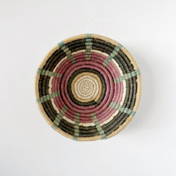 mondocherry - "Gulu" African woven bowl | lilac and neutrals #3