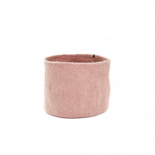 Muskhane | felt calabash | rose quartz | small