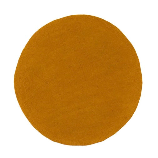 Muskhane | kali round rug | gold