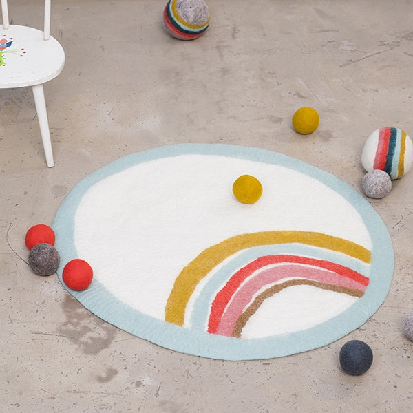 mondocherry - Muskhane | felt ball | gold - rug