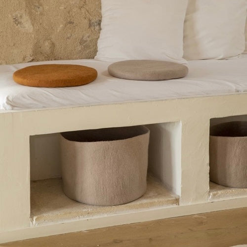 Muskhane | felt calabash | sand | large