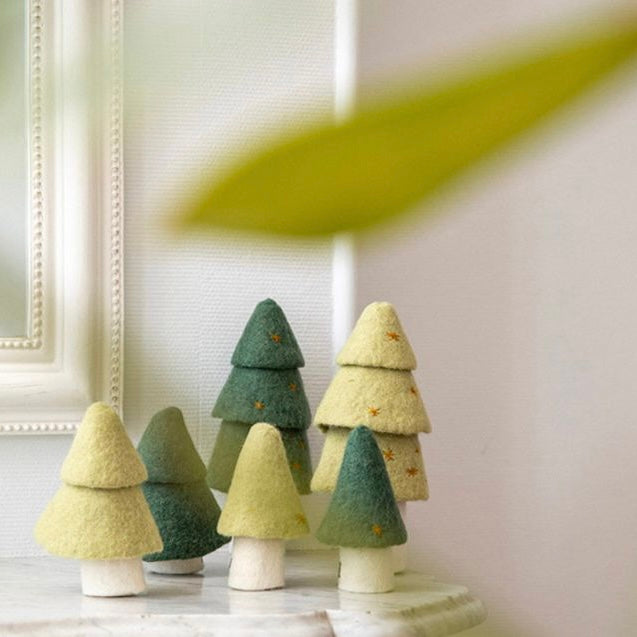 Muskhane | felt Christmas tree decoration | olive