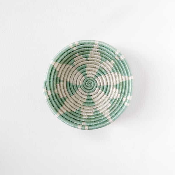 mondocherry - African woven bowl "Hope" | small | seafoam #2