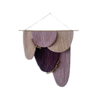 Muskhane | felt scale wall hanging | plum | small