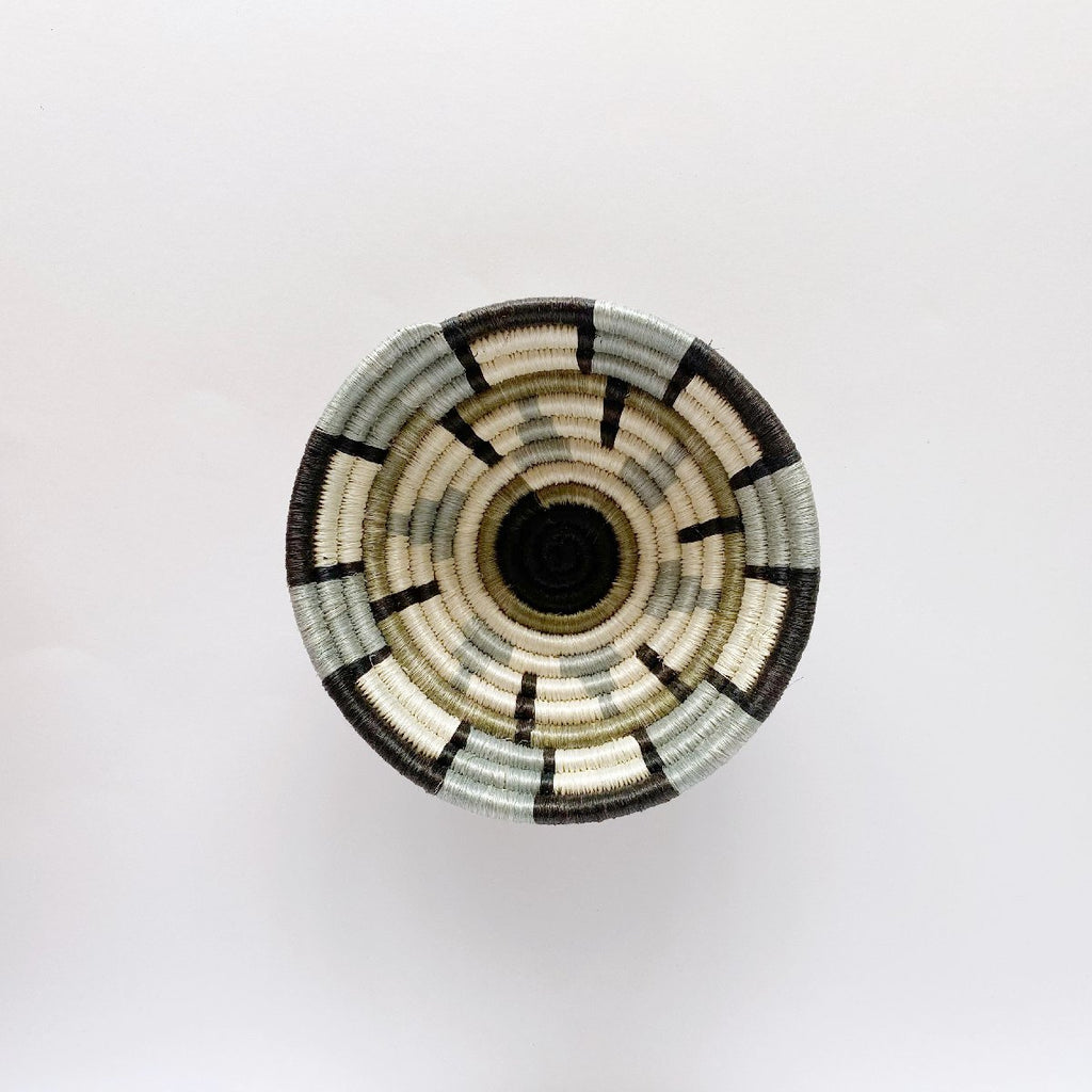 "Kisasa" African woven bowl | small | slate #2