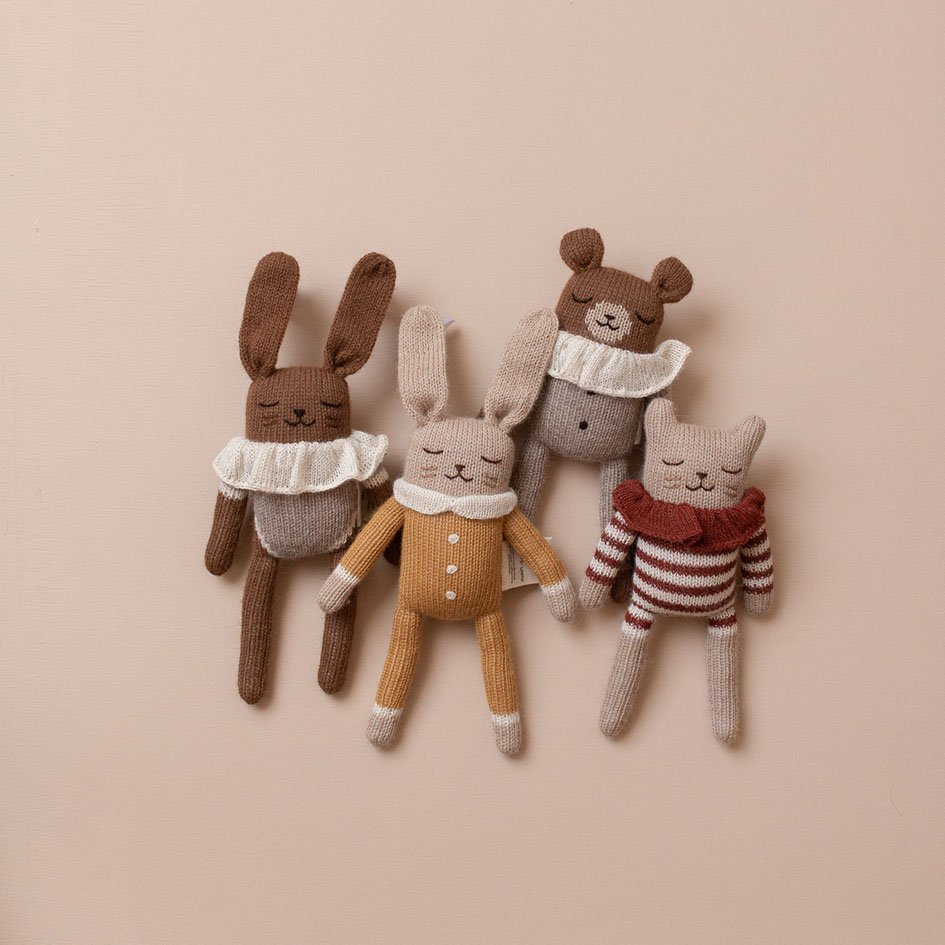mondocherry - main sauvage | bunny soft toy | oat bodysuit - collection
