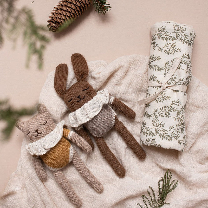 mondocherry - main sauvage | bunny soft toy | oat bodysuit - friend