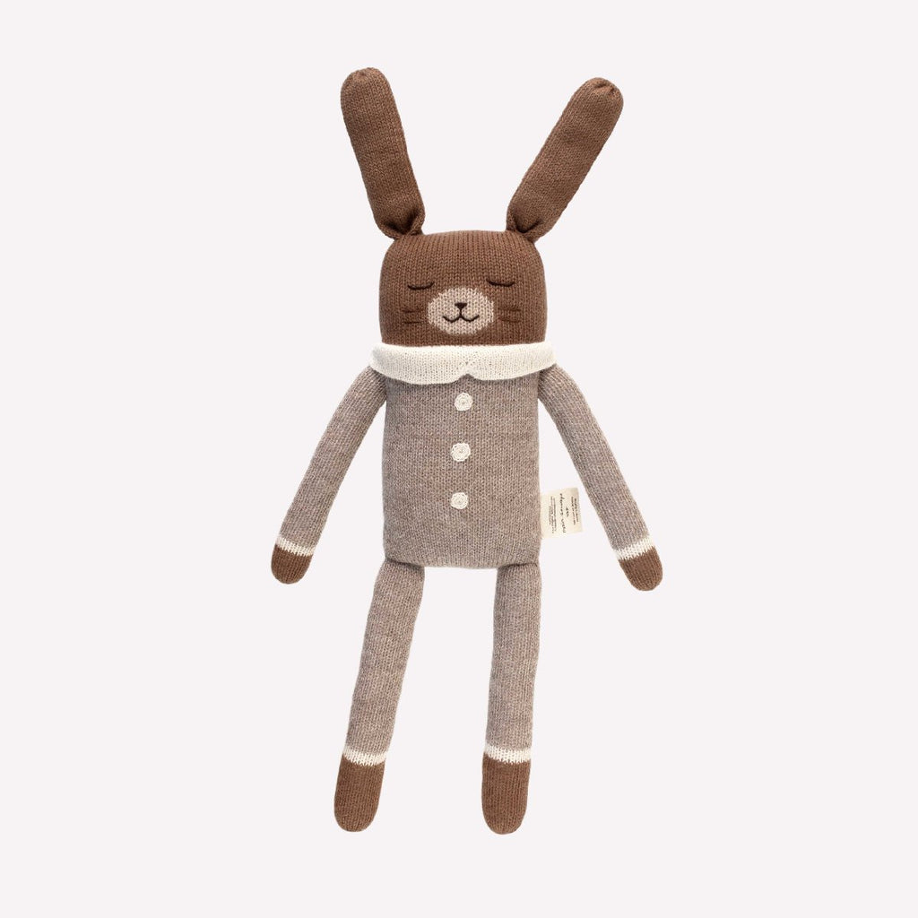 mondocherry - main sauvage | big bunny soft toy | oat bodysuit