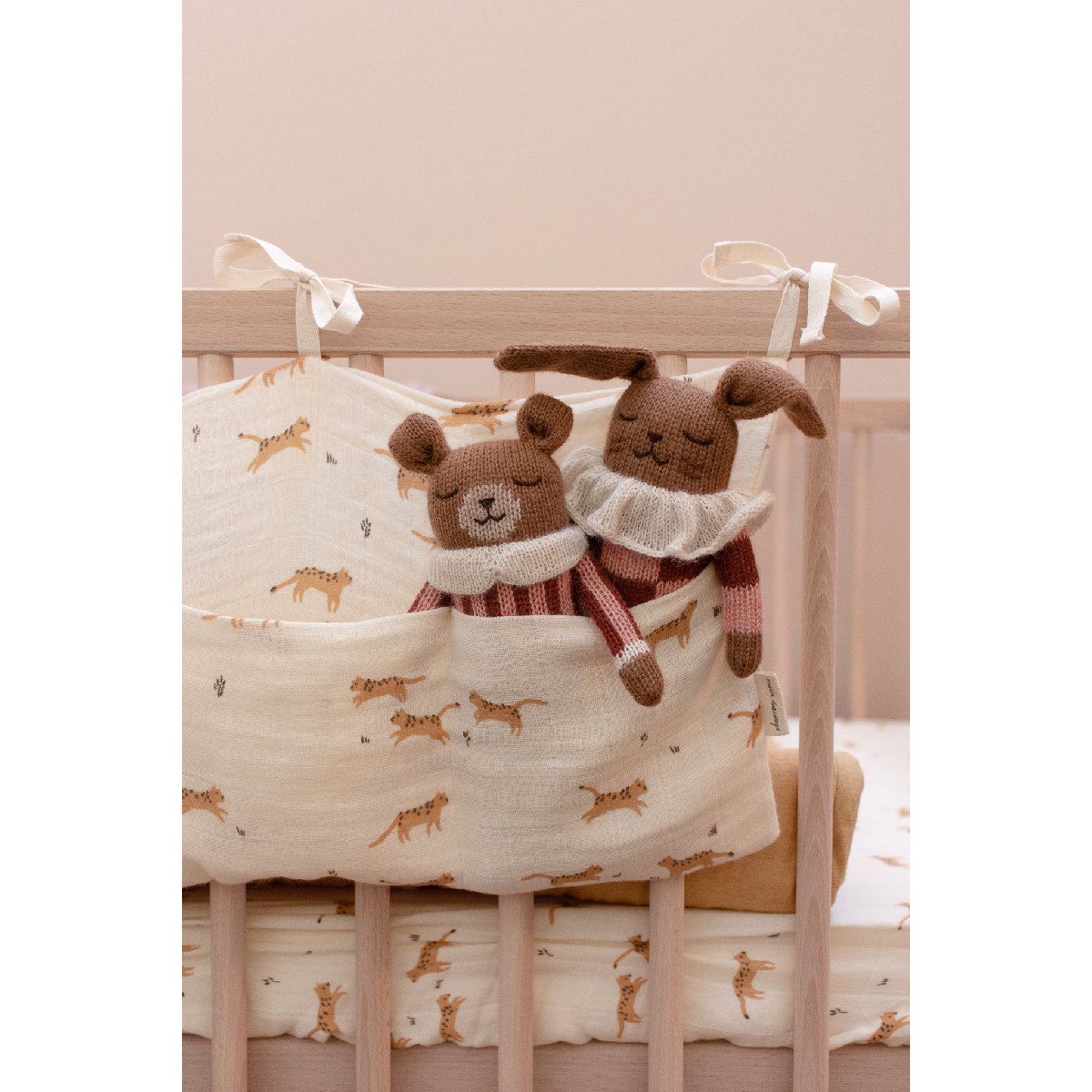 main sauvage | bunny soft toy | sienna check pyjamas - cot