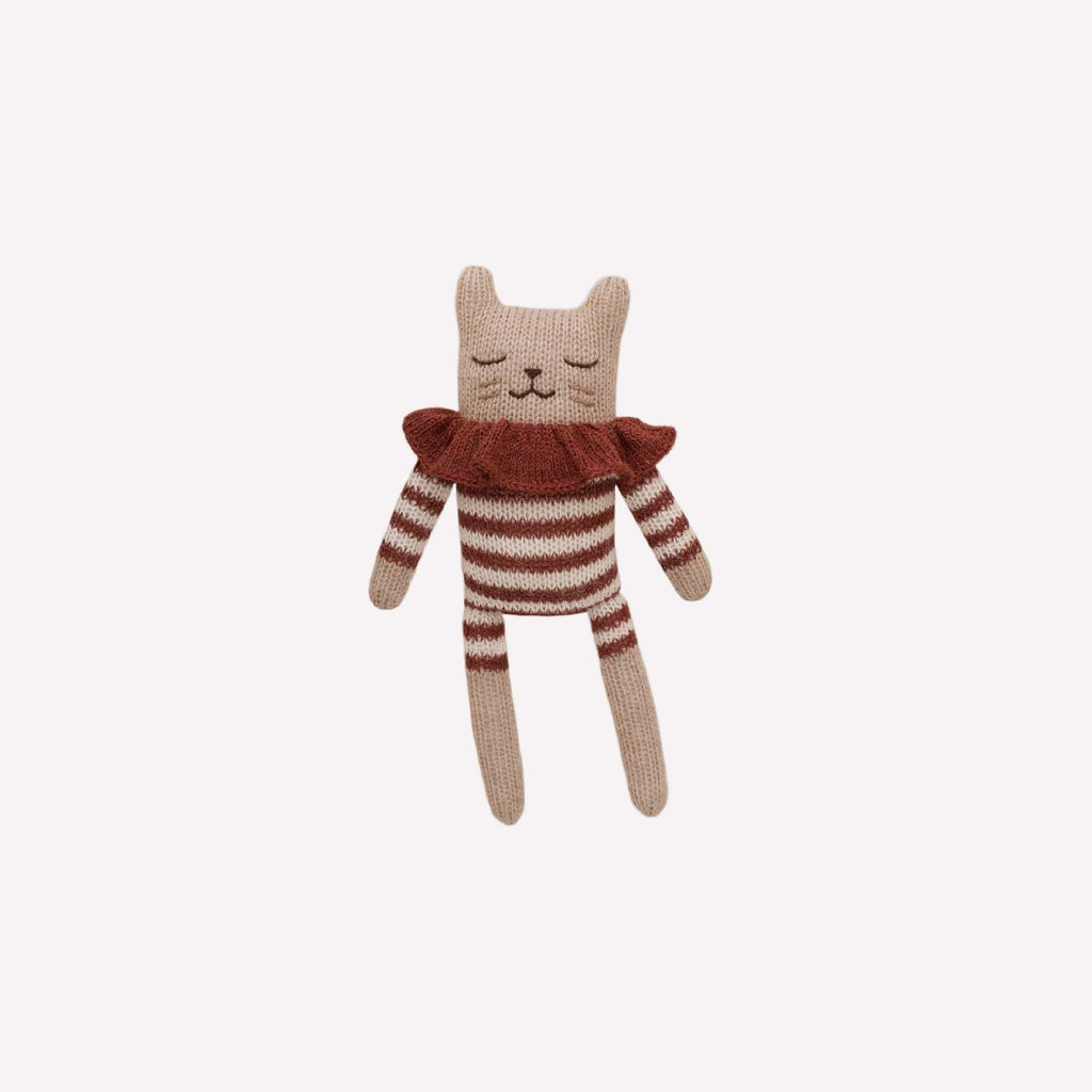 main sauvage | kitten soft toy | sienna striped romper