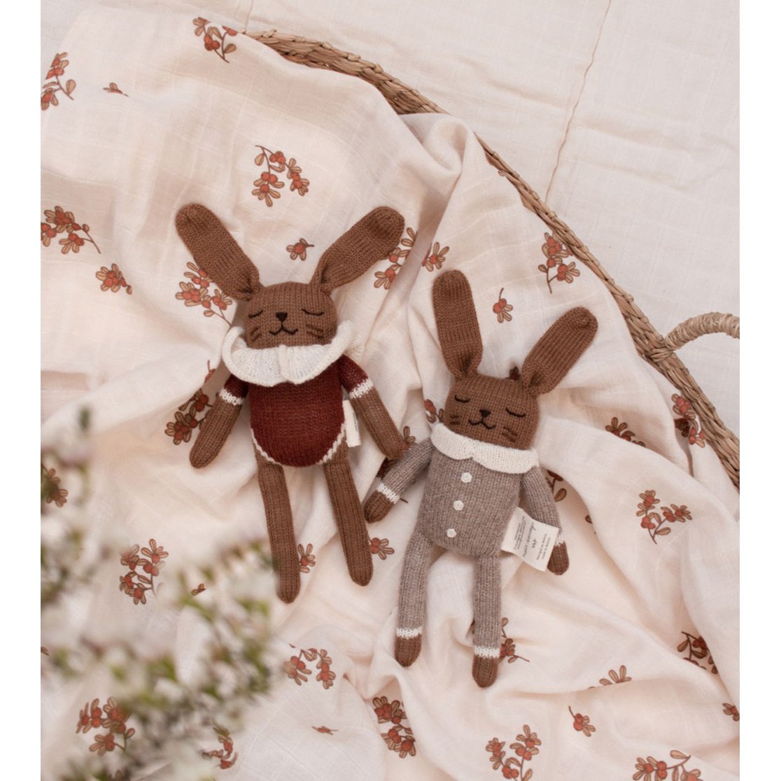 mondocherry - main sauvage | bunny soft toy | sienna bodysuit - cot