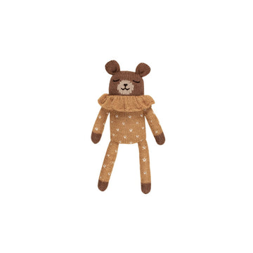 main sauvage | teddy soft toy | ochre dots pyjamas