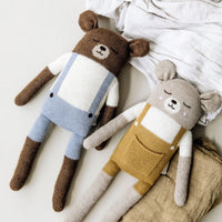 mondocherry - main sauvage | big teddy soft toy | mustard - friend