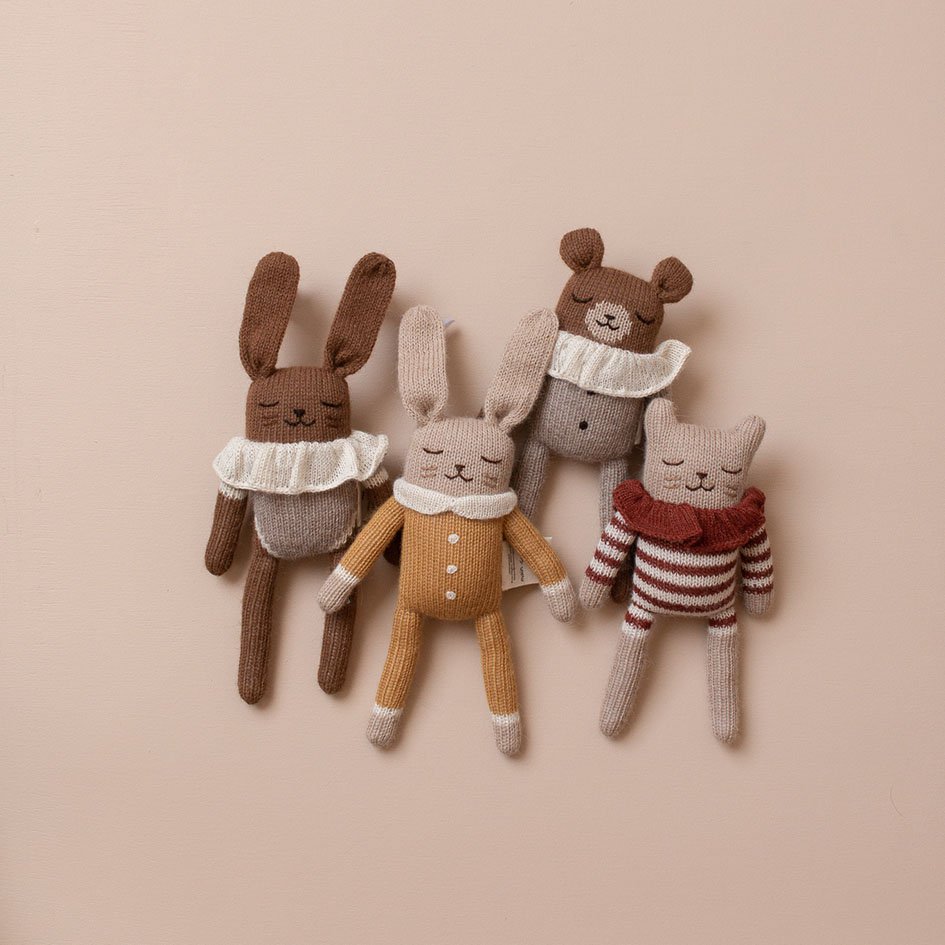 mondocherry - main sauvage | teddy soft toy | oat pyjamas - collection