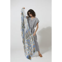 mondocherry - mapoesie | alhambra scarf | blue - full