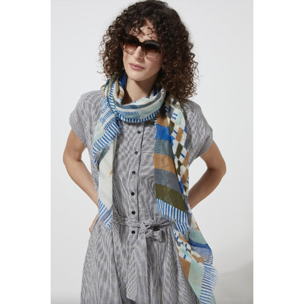 mondocherry - mapoesie | alhambra scarf | blue - wear
