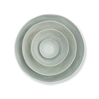 Marmoset Found ceramic cloud bowl - light blue - stacked