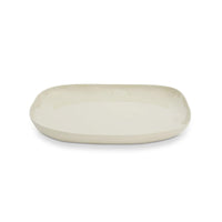 Marmoset Found | ceramic square plate | chalk white | large