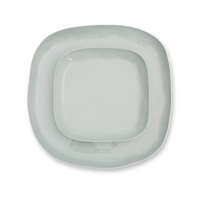 Marmoset Found | ceramic square plate | light blue - stack