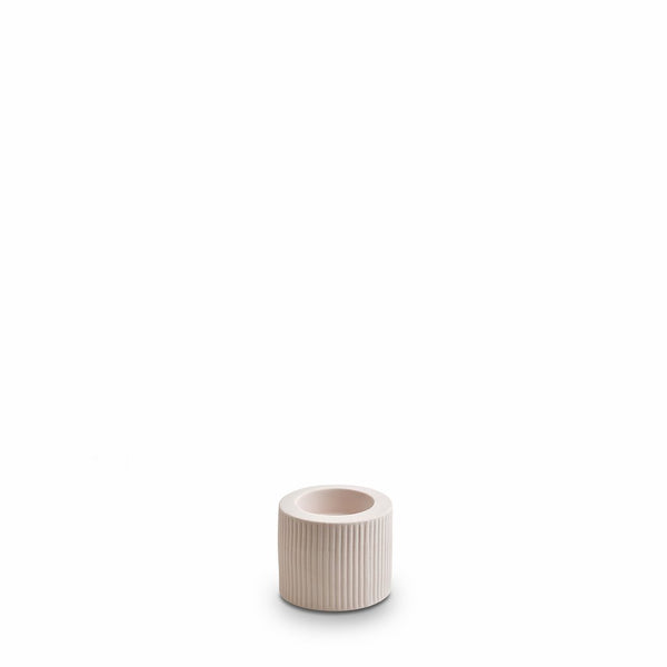 Marmoset Found | ribbed infinity candle holder | nude | small