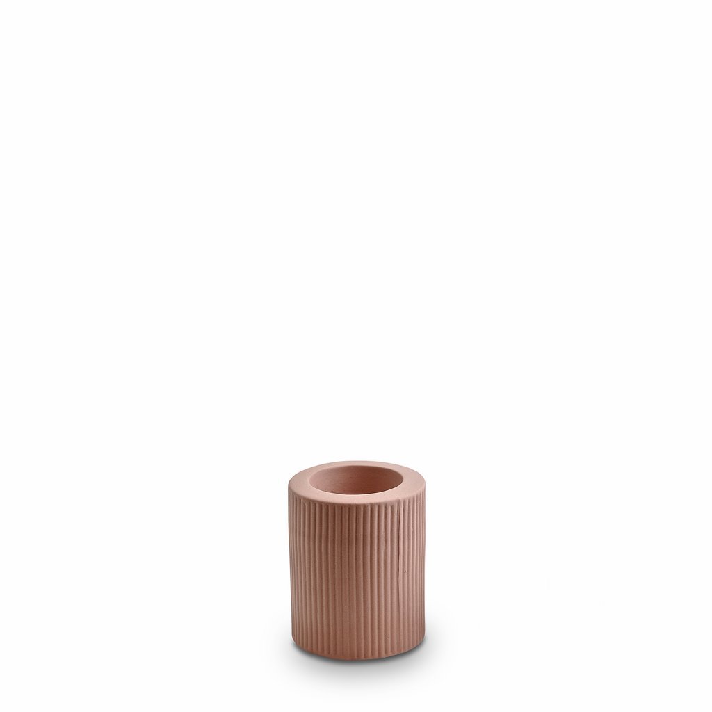 Marmoset Found | infinity ceramic candle holder | ochre | medium